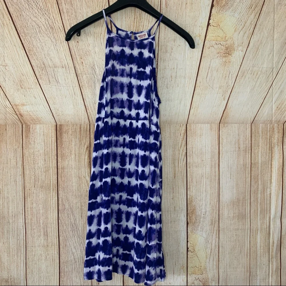 Mossimo Blue Tye Die Mini Summer Small Dress - Picture 2 of 10
